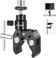 Crab Clamp Mini Ball Head with Super Clamp - Mic Mount