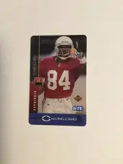 1994 Upper Deck NFC Phone Card Featuring Gary Clark GTE
