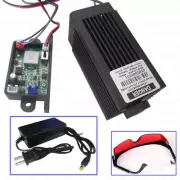 TTL+Analog Focusable 450nm 5.5W Blue Laser Module EngraVing Power supply Goggles