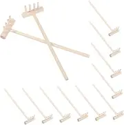 ERINGOGO 12pcs Mini Garden Rake Tools Sand Rakes for Zen Gardens Sandbox Accessories for Home Decoration and