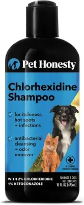 Chlorhexidine Dog Shampoo for Allergies and Itching for Dogs & Cats - Dog Skin a