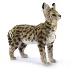 HANSA STANDING AFRICAN SERVAL CAT REALISTIC CUTE SOFT ANIMAL PLUSH TOY 48cm *NEW