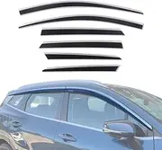 AUSGO Weathershields Compatible with KIA Sportage NQ5 2021-Onwards, Injection Stainless Trim Weather Shields Window Visors Wind Deflectors Sun Rain Guard 6PCS Set
