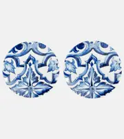 [Dolce & Gabbana Casa] Dolce & Gabbana Casa Set of 2 porcelain dessert plates