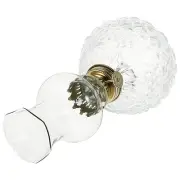 Glass Kerosene Lamp Retro Vintage Decor Lighter Live Rechargeable Bulbs