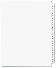 Legal Side Tab Divider, Title: 51-75, Letter, 1 Set [Set of 3]