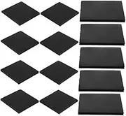 Generic 20pcs Car Floor Mat Car Mats Back Tape Tape Outdoor Cushion Fasteners Hook and Loop Patches Hook and Loop Adhesive Strips Fastener Carpet Gripper Black Nylon