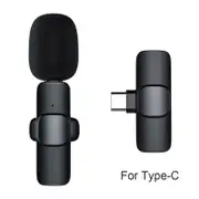 Type-C Wireless Lavalier Microphone Portable Audio Video Recording Mic