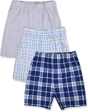 [Banana Republic Factory] Banana Republic Mens 100% Organic Cotton Elastic Waistband 3 Pack Boxers Mixed,