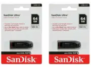 SanDisk Ultra 2 x 64GB USB 3.0 Flash Drive Black