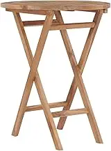 Garden Table Folding Garden Table 60 cm Solid Teak Wood