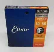 Elixir 12057 Nanoweb Coating Electric Guitar Strings, 7-String Light 10-56