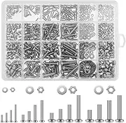 700Pcs Nuts and Bolts Assortment Kit M2 M3 M4 M5 Stainless Steel Screws Set with Washers Storage Case for (1)