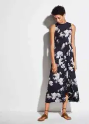 E331 NWT VINCE PEONY PRINT SHIRRED DRAWSTRING WOMEN DRESS SZ XXS, XS, S, M $395