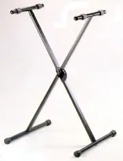 AMS KS125C Keyboard Stand X Style Flat-97Cm H/Duty Black