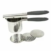 Hand Held Potato Ricer Masher Press Pureed Vegies Creamy Mashed Stainless Steel