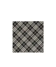 check scarf One size Black/plain white