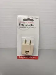 4-Prong to RJ-11 Modular Telephone Jack Plug Adapter Radio Shack 279-351
