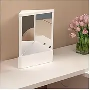 Self Cut Mirror for Makeup, Non-Reversing Mirror - Slim Precision Makeup Mirror, Precision Vanity Makeup Mirror, Image Reflection Mirror, for Hair Styling, Grooming (Rouge,Small)