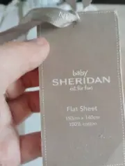 Sheridan Australia Baby Flat Sheet White Kids Sheridan Brand New 100%cotton