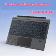 For Surface Pro 4 5 6 7 keyboard Bluetooth Magnetic Black US Type Cover