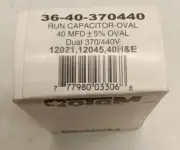 Rotom Canada 36-40-370440 Run Capacitor-Oval 370/440V