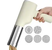 Electric Pasta Maker - Kitchen Kitchen Electric Machine, | Wireless Automatic Noodle Press Machine with 6 Different Molds for Kitchen Restaurant