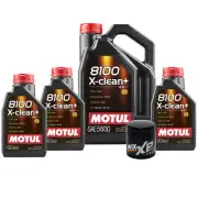 8L Motul 8100 X-CLEAN + 5W30 Wix XP Filter Motor Oil Change Kit For Ford API SN (for: Ford)
