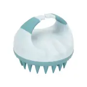 Hair Massager Hair Massage Scalp Cleaning Anti Dandruff Shampoo Brush(Green CYR