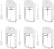 6 Pack Portable Card Spray Bottle 45ML Travel Perfume Refillable Bottle Slim Design Cosmetic Atomizer Portable Plastic Moisturizing Sprayer Box for Makeup Toner Air Freshener Alcohol Hand Sanitizer