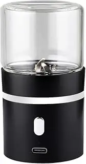 Spacenight Electric Herb Grinder, USB-Rechargeable, 1.7oz Glass Herb Chamber - Ideal for Everyday Carry