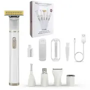 Upgraded 5 in 1 Electric Shaver for Women Painless Eyebrow Razor Bikini Trimmer Cordless Womens Body Shaver Facial Hair Remover