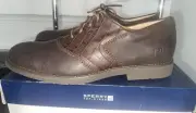 NIB Sperry Men's Brown Oxfords Jamestown Saddle Shoes Size 10