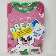 Fish Flops Girls Sweet Dreams Knit Pajama Set Size 6, Pink Long Sleeve
