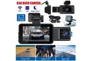 OZNALA 3inch 1080P Dual Lens Dash Cam HD WIFI GPS Front Rear Car Dash Camera IR Night Vision