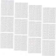 Mikinona 20Sheets Double Sided Nail Adhesive Tabs Invisible Glue Stickers for Press Nails Strong Hold Nail Tape for DIY Nail Art and Easy Application