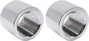OXCANO 3/4 NPT Female Pipe Thread Weld On Bung Fitting Adapter Stainless Steel 3/4" Weldable Fuel Tank Fitting Adapter 2PCS