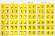 Avery Lateral Filing E Side Tab Colour Coding Labels, Yellow, 25 x 38 mm, 180 Labels (43305)