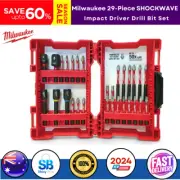 NEW Milwaukee 29-Piece SHOCKWAVE Impact Driver Drill Hex Bit Nut Screwdriver Set