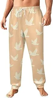 [Generic] Men's Sweatpants, Dove Silhouette in Harmony-6, Polyester Joggers, Sweatpants Jogging Pants for Workout Running