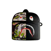 Nevenka 3D Protective Cartoon Fashion Airpods Cases for Airpods Pro/3 Cute Silicone Cases-Black Shark Bag AirPods3