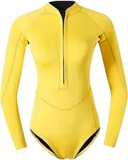 Generic Women's Shorty Wetsuit, 2mm Neoprene Swimsuit, Soft Diving Wetsuit for Surfing and Snorkeling