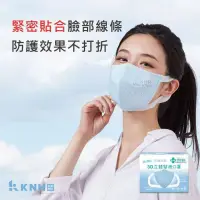 在飛比找蝦皮購物優惠-康乃馨PM2.5 3D立體口罩 KNH 成人藍色款  散裝9