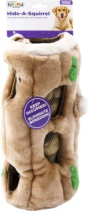 Hide A Squirrel by Outward Hound - Plush Dog Toy Puzzle - Ginormous, With 6 Squirrels