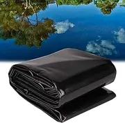 Pond Liner, 5 Mil Fish Pond HDPE Liners/Mat - Black Koi Pond Lining | Multi-Purpose Use Underlay for Fish Ponds, Waterfall, Garden Fountains(3x5m(9.8x16.4ft))