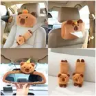 Capybara Car Headrest Shoulder Cover Cartoon Tissue Box Car Decorations