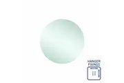 Thermogroup Rio Polished Edge Round Mirror - 500mm dia with Hangers RR5050HN