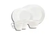 Royal Doulton Porcelain 16 Piece Dinnerware Set White 4 Settings