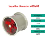 220V Explosion Proof Fan Blower Axial Fan Spray Booth Paint Fume Exhaust Fan US