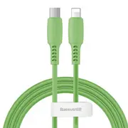 Colorful 18W Type-C to 8 Pin Data Sync Charging Cable PD Cable, Length: 1.2m(Green)